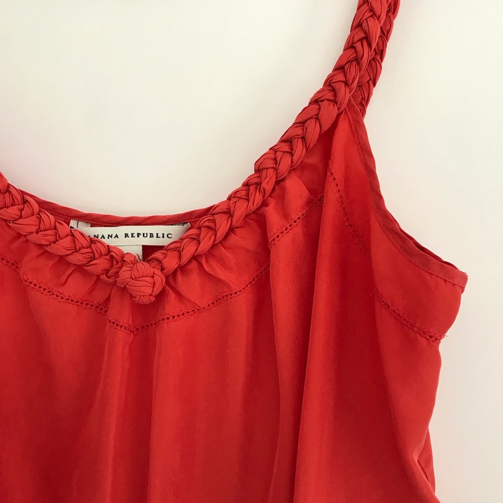 Easy-breezy silk tank with braided detail